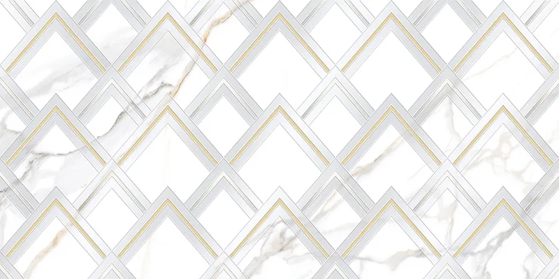 Cosmopolitan Chevron Deco 47.25X23.7 Polished Porcelain Tile 1