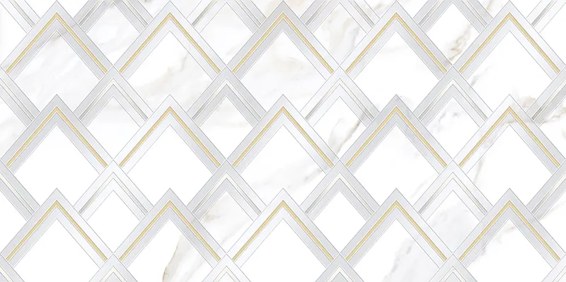 Cosmopolitan Chevron Deco 47.25X23.7 Polished Porcelain Tile 7