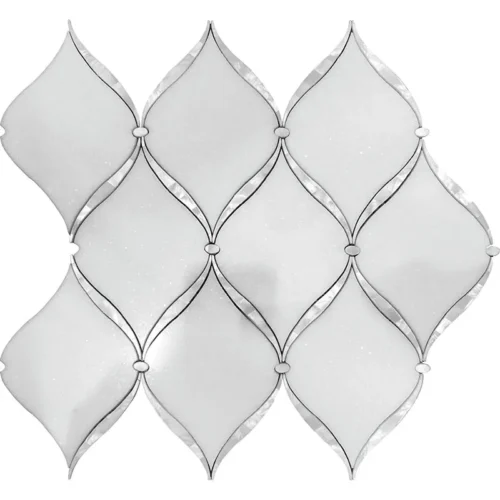 Coastal Breeze 4.8X4.1 Polished Marble Mosaic 0