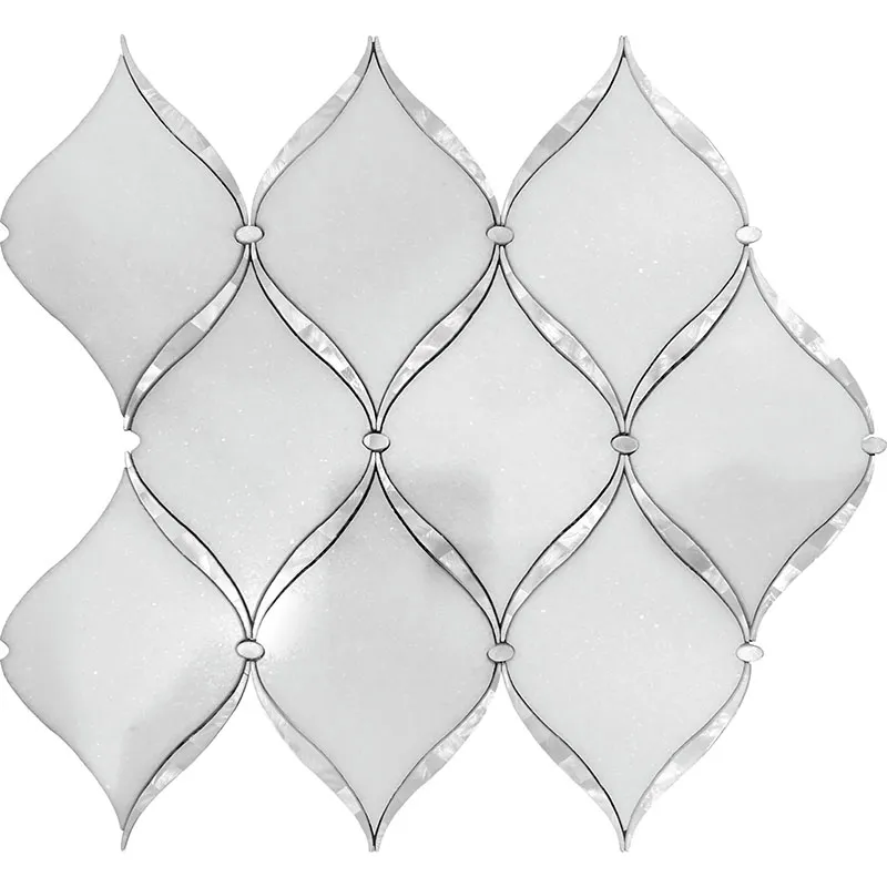 Coastal Breeze 4.8X4.1 Polished Marble Mosaic 0