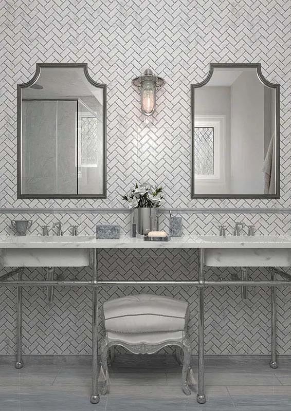 Georgetown 1.2X2.4 Polished Marble Mosaic 2