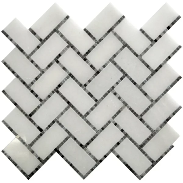 Georgetown Gray 1.2X2.4 Polished Marble Mosaic 1