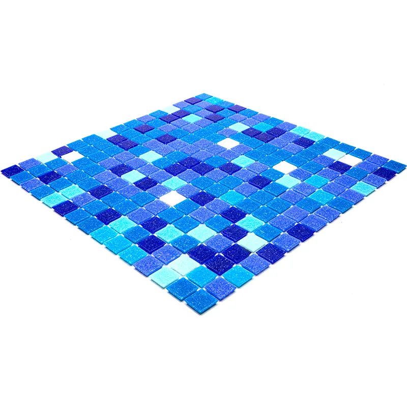 Sea Mist 0.8X0.8 Glossy Glass Mosaic 4