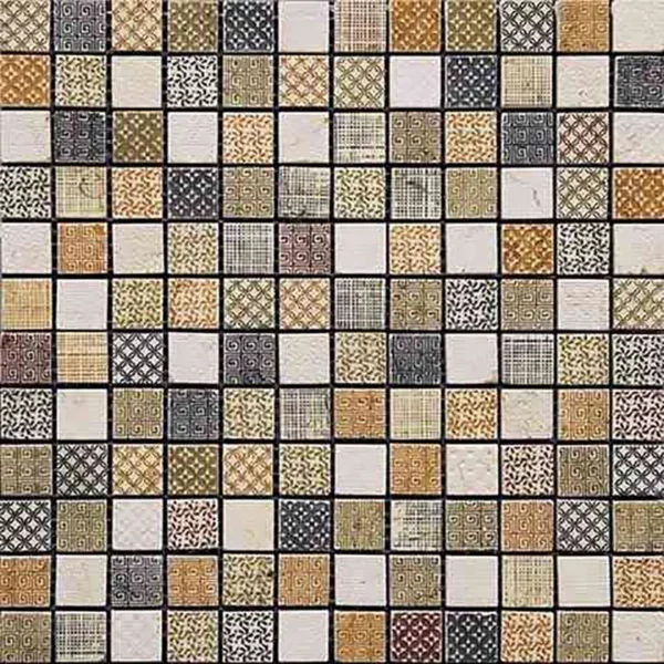 Devon 3 0.9X0.9 Textured Stone Mosaic 1