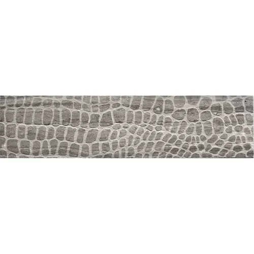 Etched Alligator Wooden Grey 3x12 Textured Tile 0