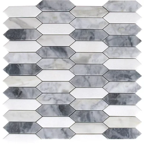 Rimini 1x3.4 Polished Marble Mosaic 0