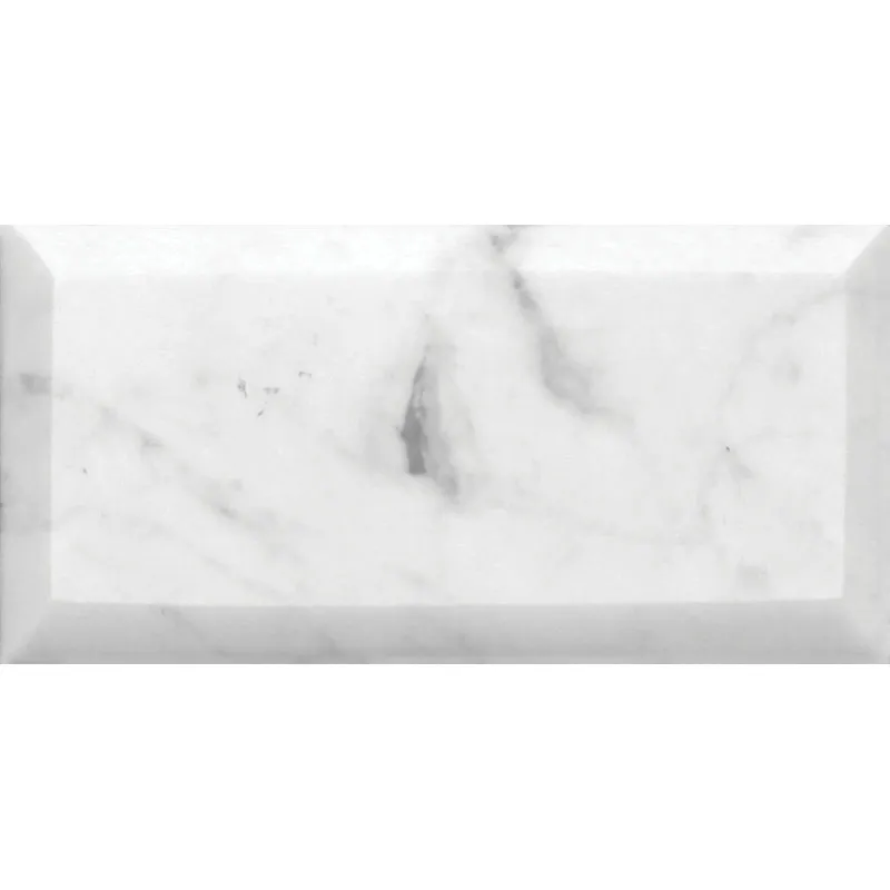 Carrara 3X6 Beveled And Polished Polished, marble tile 0