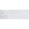 Carrara 4X12 H Honed marble tile 1