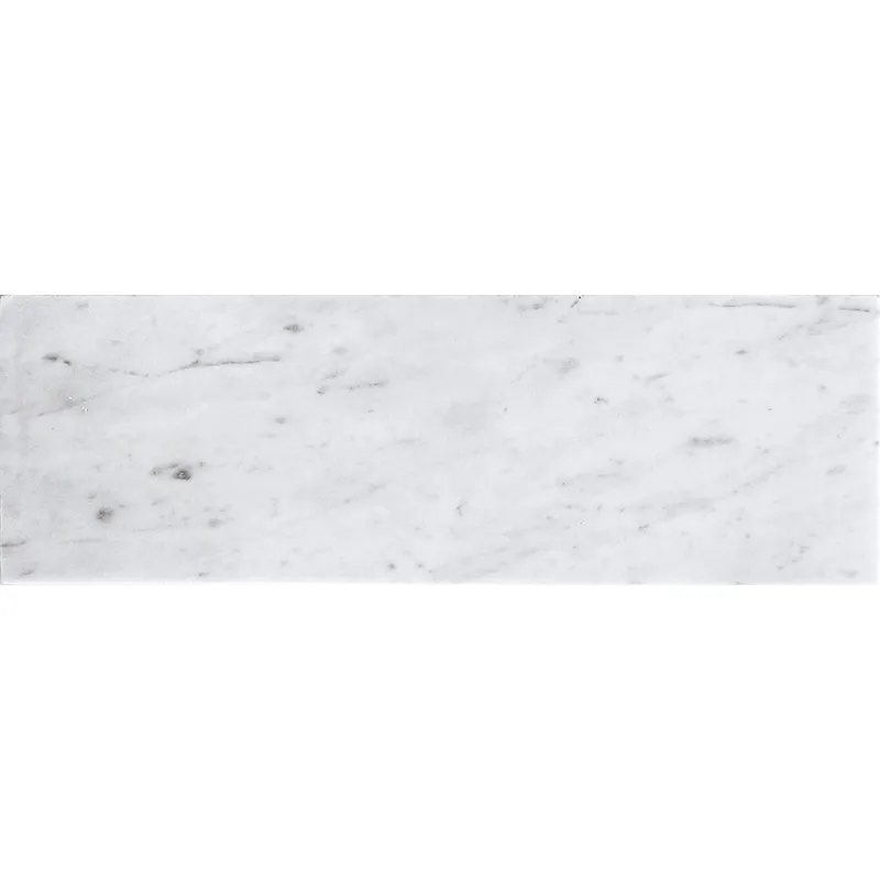 Carrara 4X12 H Honed marble tile 1