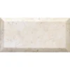 Crema 3X6 Beveled And Polished Polished, marble tile 0