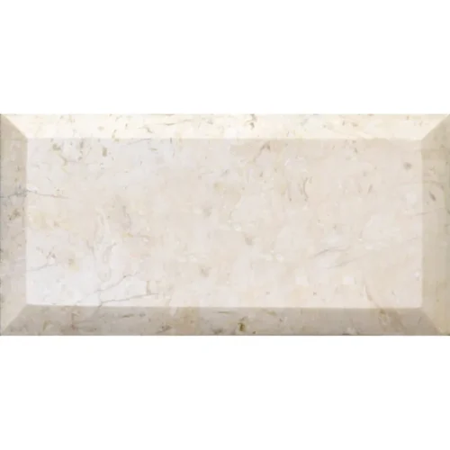 Crema 3X6 Beveled And Polished Polished, marble tile 0