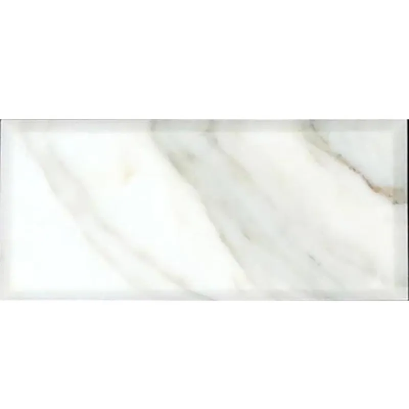 Calacatta 3X6 Beveled And Polished Polished, marble tile 0