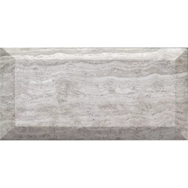 Wooden Grey 3X6 Beveled And Polished Polished, marble tile 1