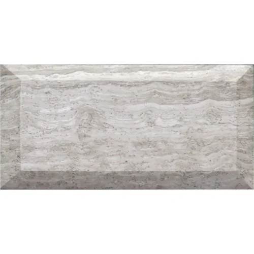 Wooden Grey 3X6 Beveled And Polished Polished, marble tile 0