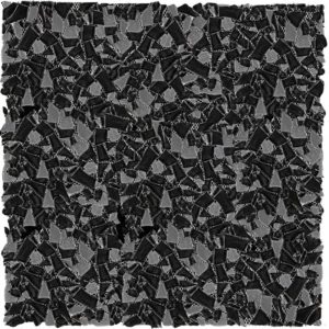 Black Diamond 0.6X11.8 Glossy, Matte Glass Mosaic 1