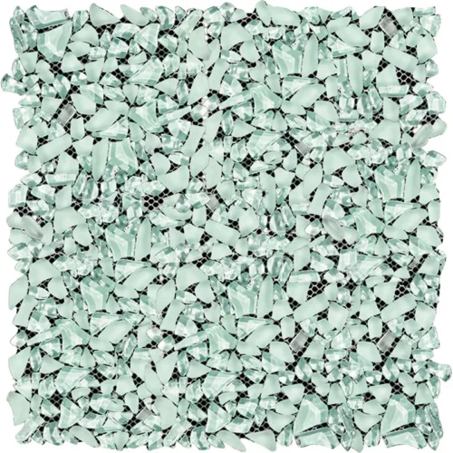 Aquamarine 11.2X11.2 Glossy, Matte Glass Tile 0