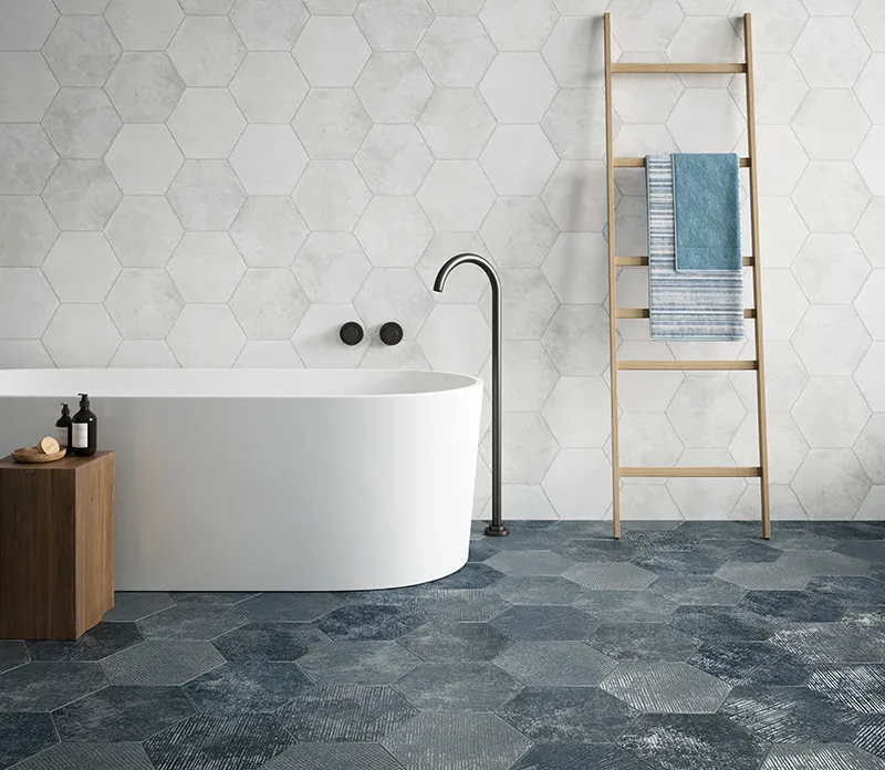 Hexa Blanco 9.05X10.63 Matte Porcelain Tile 1