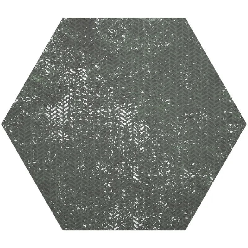 Hexa Borneo Esmeralda 9.05X10.63 Textured Porcelain Tile 2