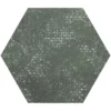 Hexa Borneo Esmeralda 9.05X10.63 Textured Porcelain Tile 5