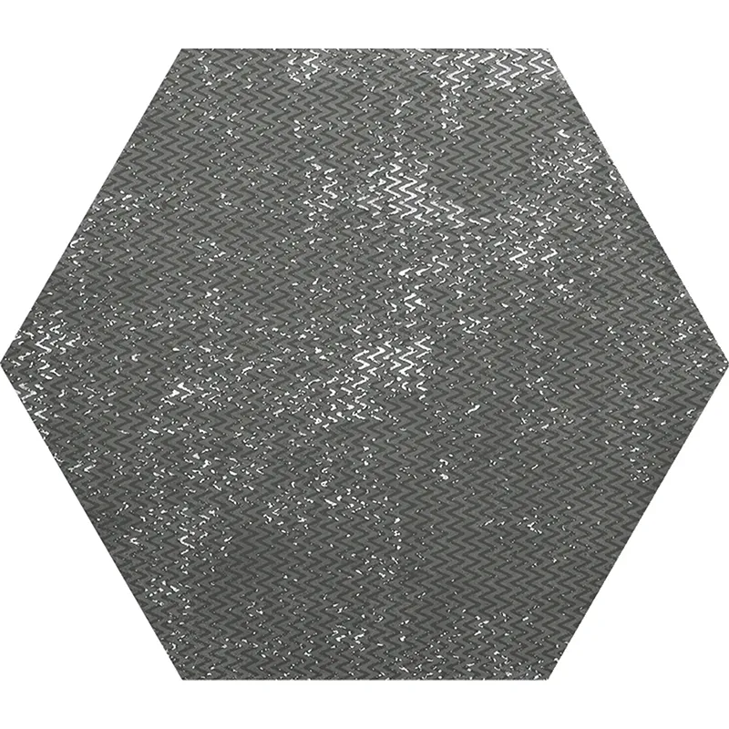 Hexa Borneo Lava 9.05X10.63 Textured Porcelain Tile 4