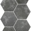 Hexa Borneo Lava 9.05X10.63 Textured Porcelain Tile 0