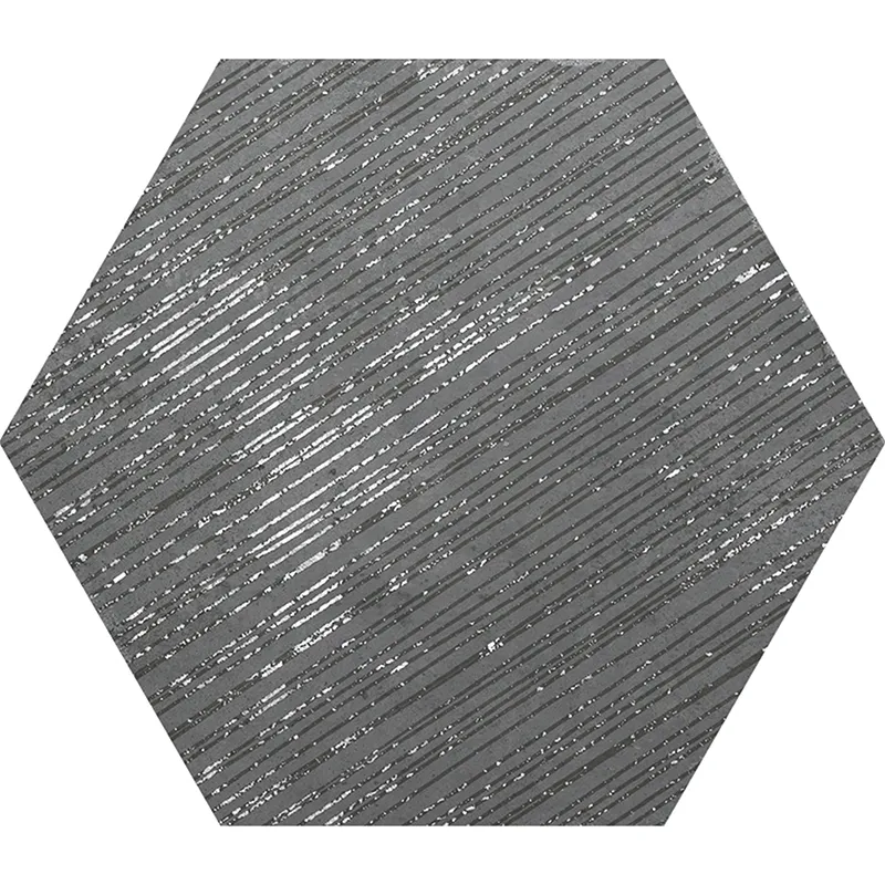 Hexa Borneo Lava 9.05X10.63 Textured Porcelain Tile 6