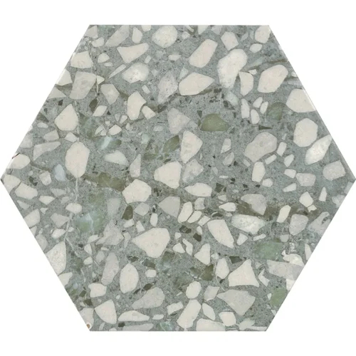 Hexa Terrazzo Sage 9.05X10.63 Matte Porcelain Tile 0