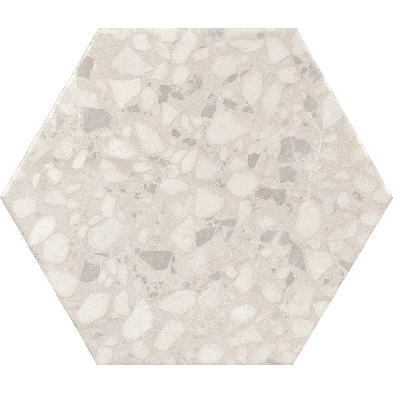 Hexa Terrazzo Talc 9.05X10.63 Matte Porcelain Tile 0