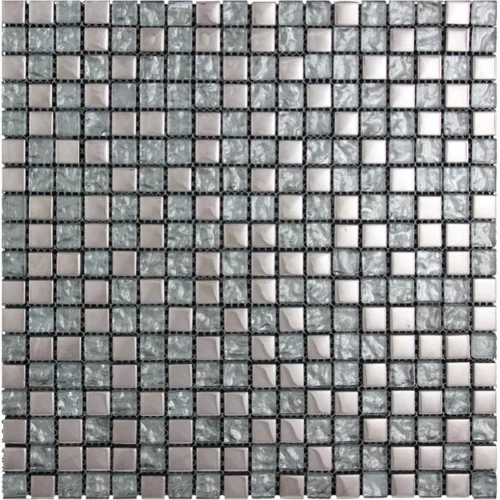 Sterling Gloss 0.6X0.6 Glossy Glass Mosaic 0