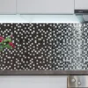 Blaze Platinum 1X1 Polished, Textured Glass, Stone Mosaic 1