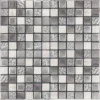 Blaze Platinum 1X1 Polished, Textured Glass, Stone Mosaic 0