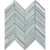 Alda Chevron 1.2X3.5+0.5X3.5 Glossy, Matte Glass Mosaic 0