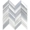 Reykjavik Chevron 1.2X3.5+0.5X3.5 Glossy, Matte Glass Mosaic 0