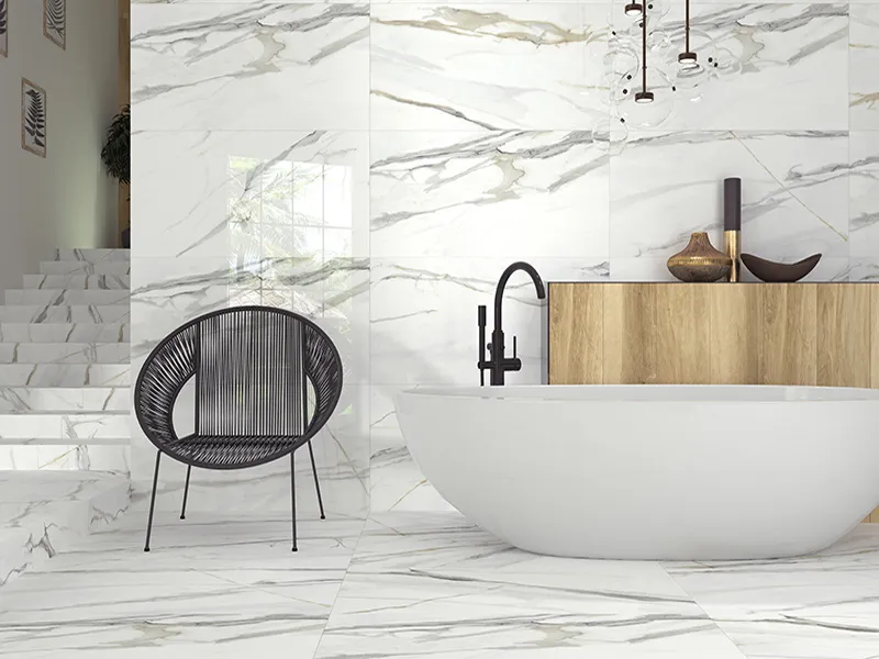 Imperial Polished Calacatta 23.62X47.25 Porcelain Tile 2