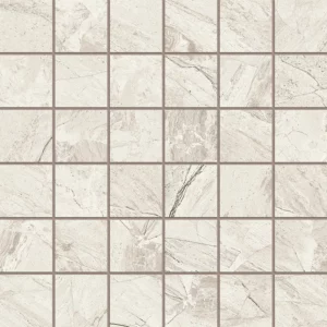 Imperial Earth White Mosaic 2X2 Square Matte Porcelain 2