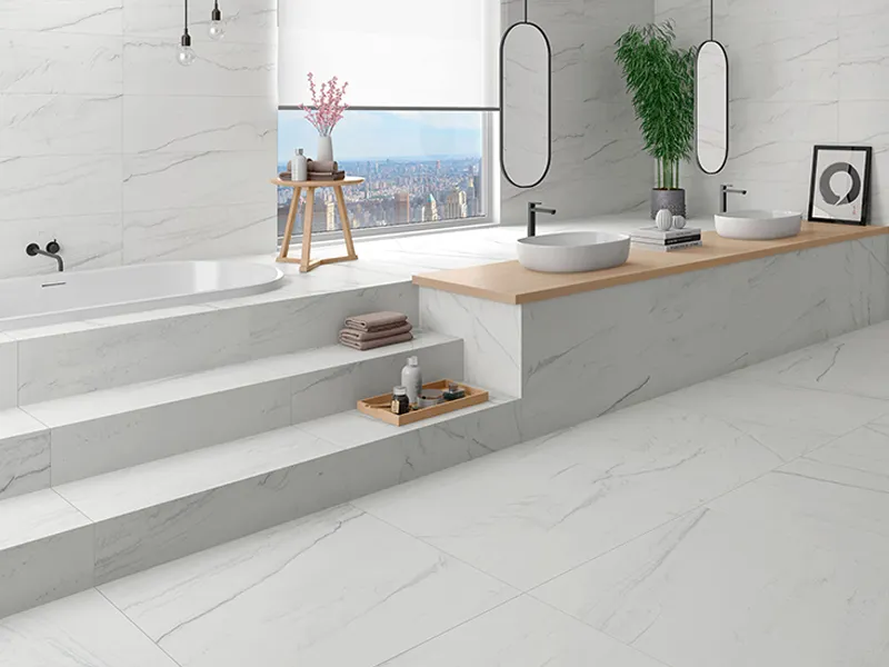 Imperial Nantes Bianco Matte 23.62X47.25 Porcelain Tile 1