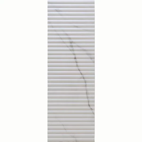 Impressions Fluted Carrara 11.81X35.48 Matt Ceramic Tile 5