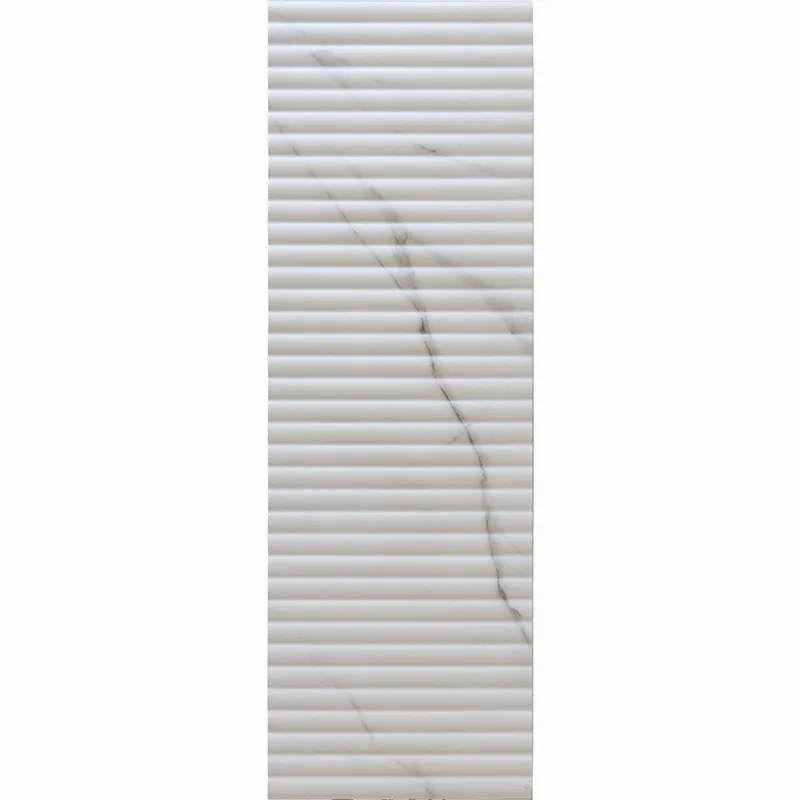 Impressions Fluted Carrara 11.81X35.48 Matt Ceramic Tile 4