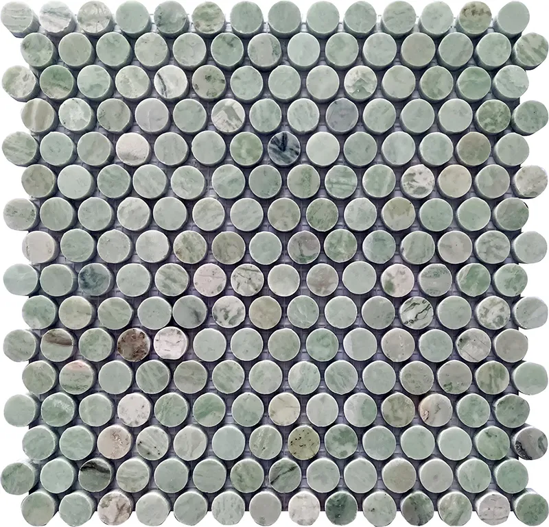 Waterford 0.8X0.8 Polished Mint Green Mosaic 0