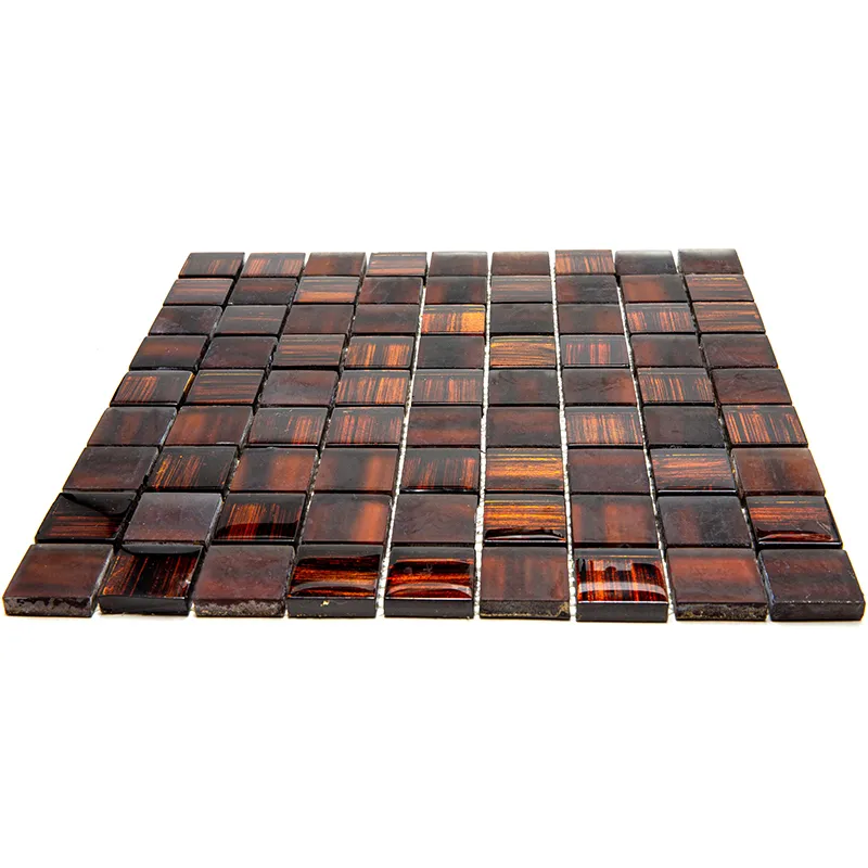 Mondrian Brickstone 1.2Х1.2 Glossy, Matte Glass Mosaic 2