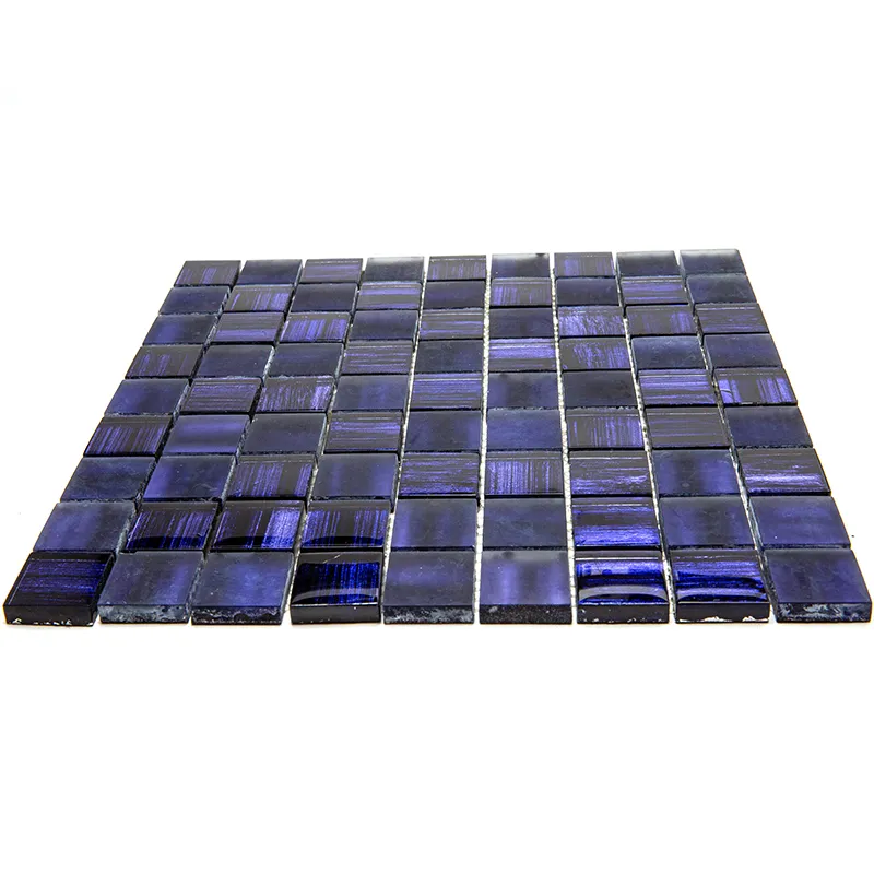 Mondrian Violet 1.2Х1.2 Glossy, Matte Glass Mosaic 2