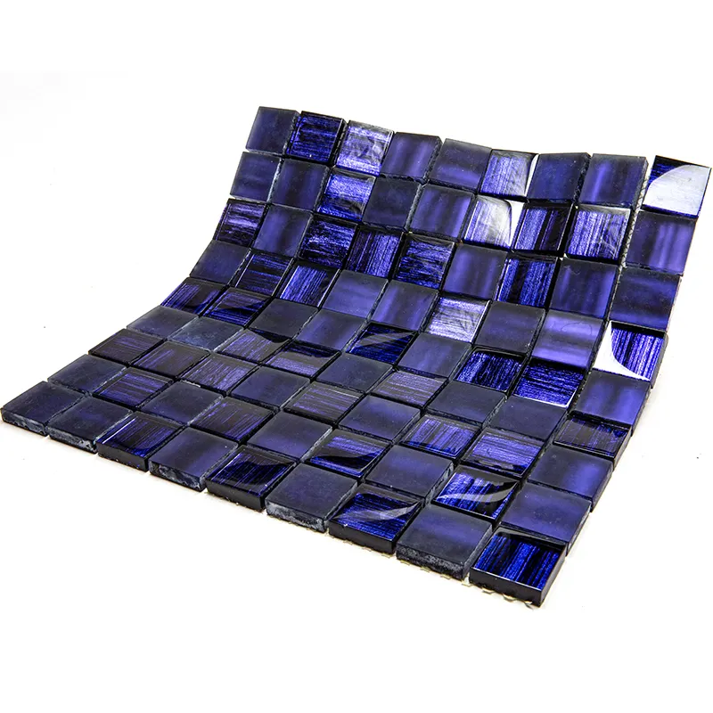 Mondrian Violet 1.2Х1.2 Glossy, Matte Glass Mosaic 1