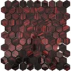 Piet Velvet 1.2Х1.2” Glossy, Matte Glass Mosaic 1