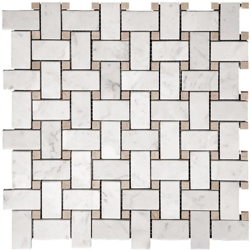 Plaza 1X1.9+0.4X0.4 Polished Marble Mosaic 0