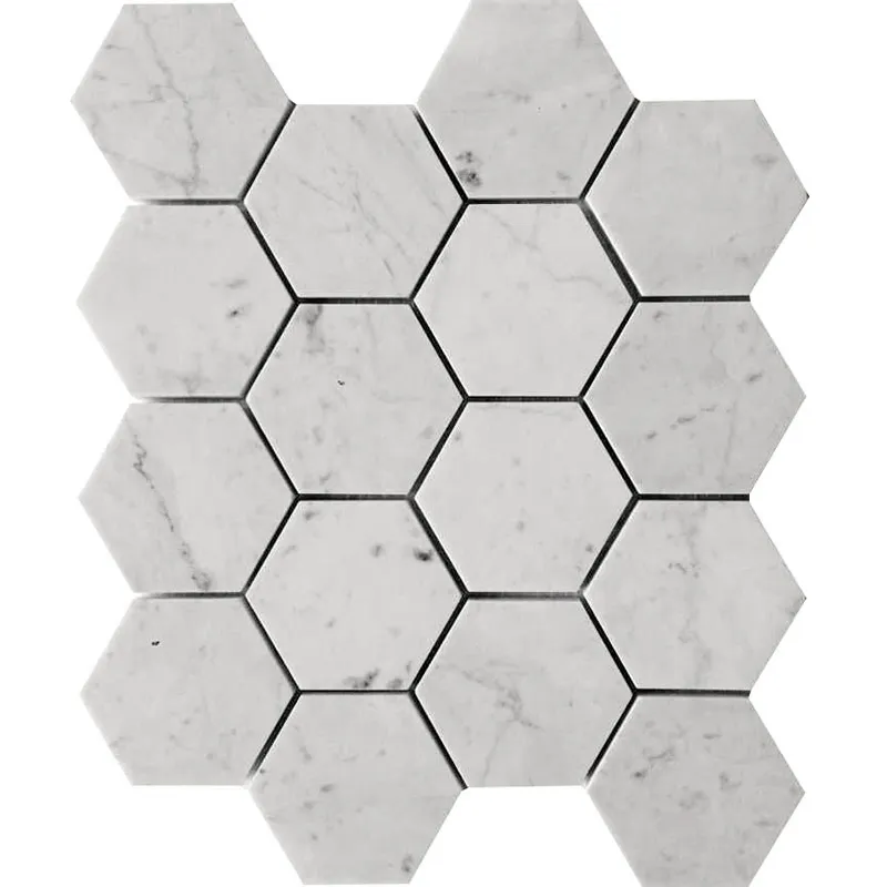 Carrara Hex 3X3 Honed 3Х3 Bianco Mosaic 0