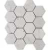 Carrara Hex 3X3 Honed 3Х3 Bianco Mosaic 1