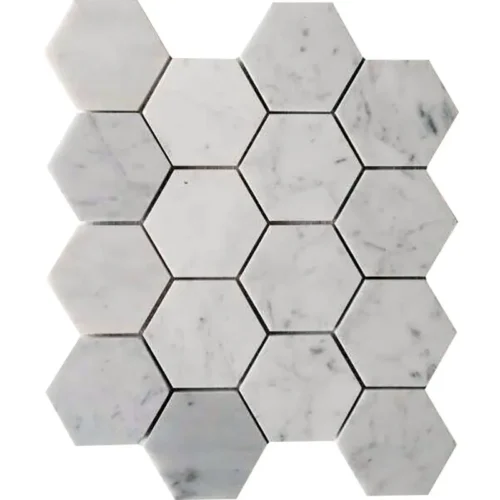 Carrara Hex 3X3 Polished 3Х3 Bianco Mosaic 0