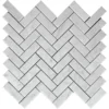 Carrara 1X3 Herringbone Honed Bianco Mosaic 0