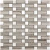 Sierra 0.8X0.8+0.2X2 Polished Eastern White, Wooden Grey Mosaic 1