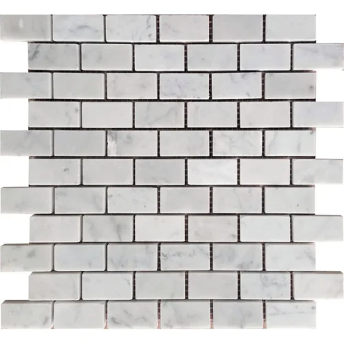 Carrara 1X2 Honed 1X1.9 Bianco Mosaic 0